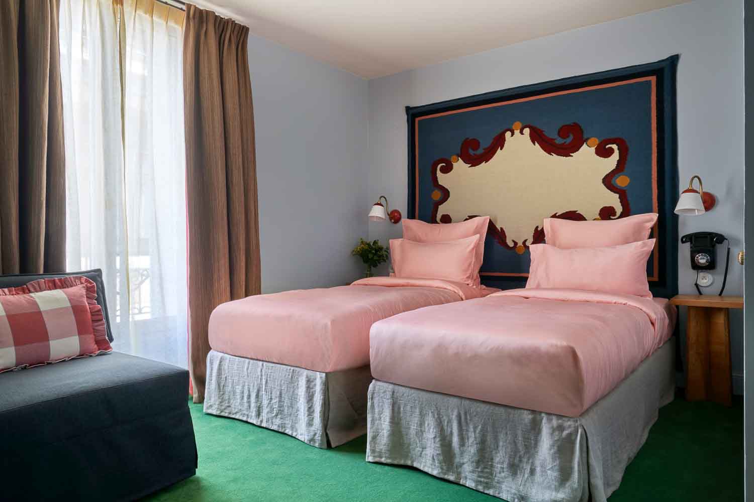 Außer Einzel- und Doppelzimmern gibt es auch „Twin Rooms“ mit getrennten Betten. Foto: Simon Brown