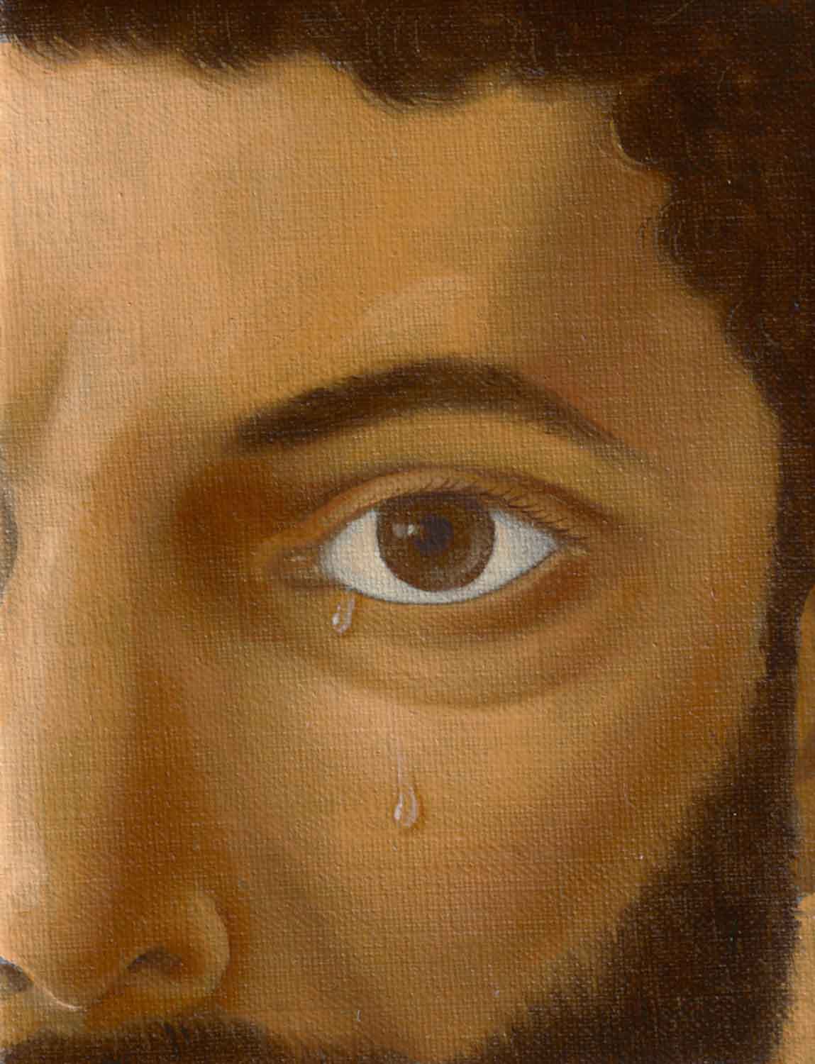 Patrizio di Massimo, „Autoritratto con lacrime“, 2024